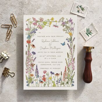 Cottage Garden Wedding Invitation Suite, 7 of 12