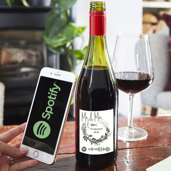 Personalised Red Wine With Spotify Playlist, 2 of 4