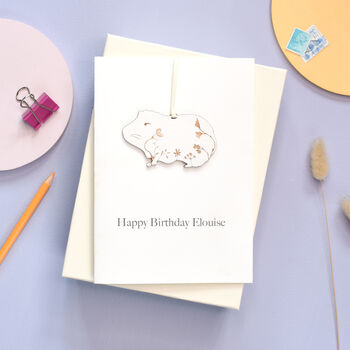 Guinea Pig Keepsake Birthday Card, 2 of 5