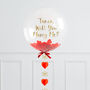 Personalised Marry Me Christmas Proposal Bubble Balloon, thumbnail 3 of 3