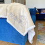 Personalised Embroidered Photo Neutral Sherpa Blanket, thumbnail 8 of 10