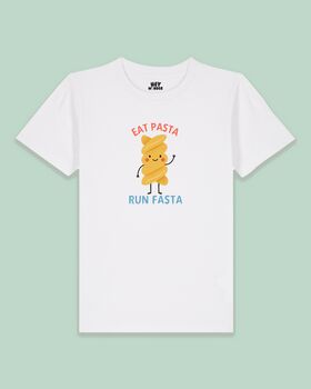 Eat Pasta Run Fasta | Kids T Shirt, 2 of 3