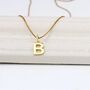 Gold Vermeil Initial Charm Necklace, thumbnail 3 of 7