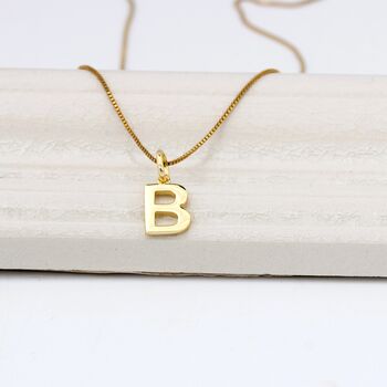 Gold Vermeil Initial Charm Necklace, 3 of 7