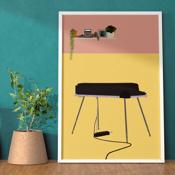 Rhodes Electric Piano Print | Instrument Music Poster, 7 of 11