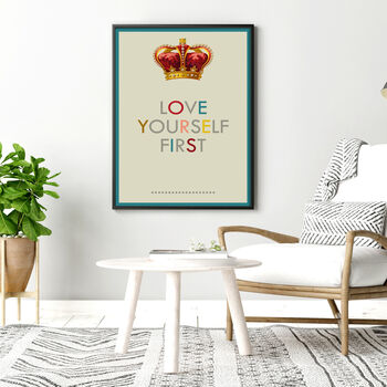 Love Yourself First, Self Care Art Print, 2 of 5
