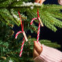 Personalised Christmas Candy Cane Decoration, thumbnail 4 of 6
