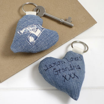 Personalised Initial Heart Keyring Gift, 5 of 12