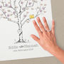 Beech Wedding Fingerprint Tree Guest Book, thumbnail 5 of 8