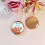 Highland Cow Rose Gold Compact Mirror, thumbnail 2 of 7