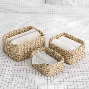 Pack Of Three Recycled Paper Rope Storage Basket, 8 of 12