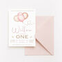 Personalised Pink And Gold Girls Party Invites, thumbnail 2 of 4