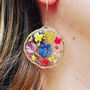 Statement Earrings With Colourful Flowers In Silver, thumbnail 11 of 12