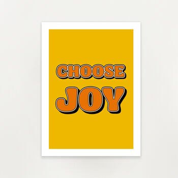 'Choose Joy' Unframed Art Print, 2 of 2