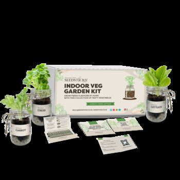 Personalised Indoor Veg Jar Garden Kit, 5 of 7