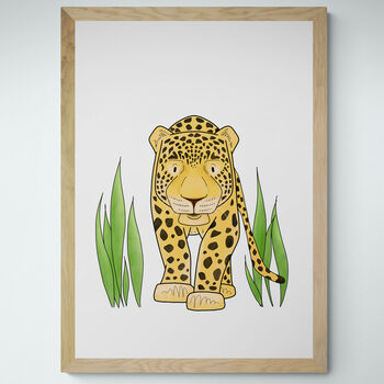 Jungle Safari Animals Nursery Art Print Set A3, 11x14, 3 of 7