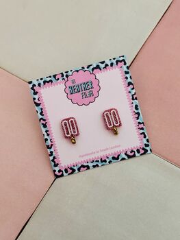Ice Lolly Glitter Resin Studs / Summer Gift / Cute Statement Jewellery / Fun Accessories, 4 of 5