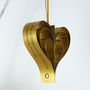 Gold Or Silver Personalised Heart Decoration, thumbnail 5 of 7