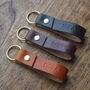 Personalised Leather Key Fob / Key Ring, thumbnail 3 of 8