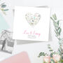Personalised Button Heart Wedding Card, thumbnail 1 of 4