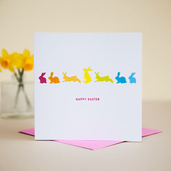 'Bunnies' Happy Easter Card, 2 of 3