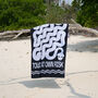 Alex Khabbazi Yod And Co Touch At Own Risk Beach Towel, thumbnail 1 of 4