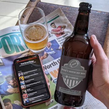Sports Enthusiast Personalised Craft Beer And Playlist, 3 of 4