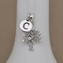 Personalised Sterling Silver Cz Tree Of Life Necklace, thumbnail 2 of 5