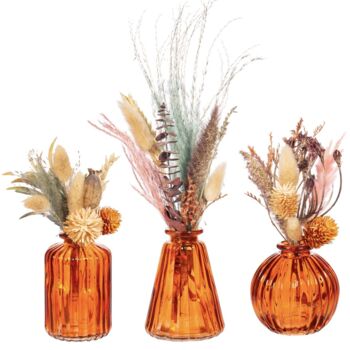 Three Vintage Style Glass Bud Vases, 4 of 7