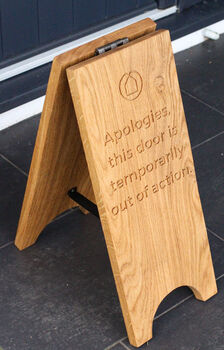 Personalised Solid Oak A Board |Perfect For Hotels Or Shops, 9 of 12