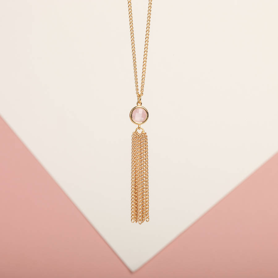Gold Tassel Necklace By Storm In A Teacup