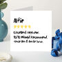 Personalised Nephew Birthday Review Card Funny Card From Auntie Or Uncle, thumbnail 1 of 4