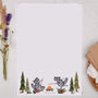 A4 Letter Writing Paper With Raccoons Camping, thumbnail 1 of 4