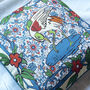 Japanese Bird Linen Cushion Cover, thumbnail 3 of 3