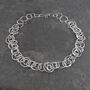 Interlinking Rings Of Saturn Sterling Silver Necklace, thumbnail 3 of 6