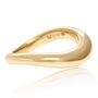 Gold Vermeil Ring Wave Ethically Handmade, thumbnail 5 of 9