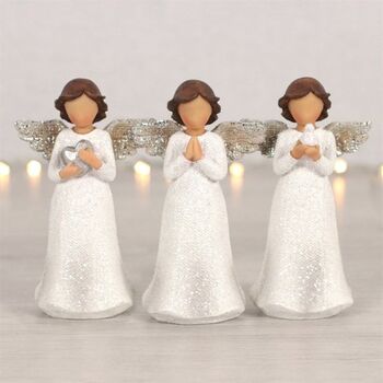 Christmas Angel Ornament Set Of Three, 2 of 3