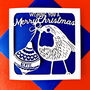 Personalised Papercut Robin Christmas Card, thumbnail 2 of 4