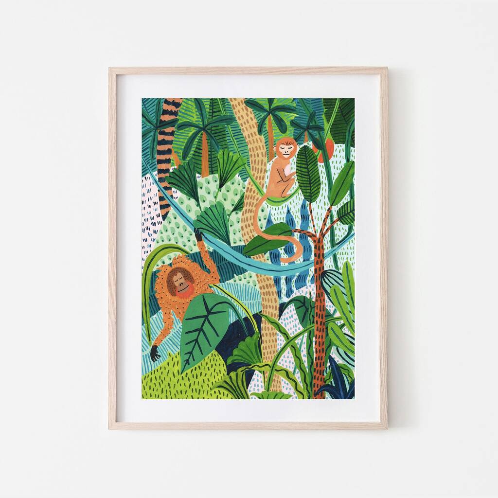 Jungle Monkeys Art Print, 1 of 7