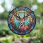 Stag Stained Glass Effect Suncatcher, thumbnail 3 of 6