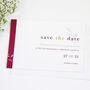 Date Floral Wedding Save The Date Card, thumbnail 1 of 2