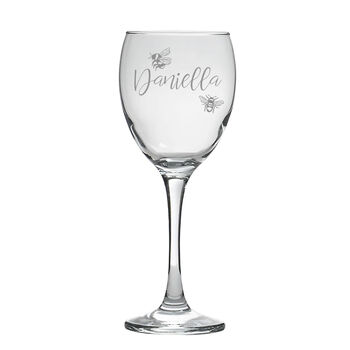 Personalised Bumble Bees Wine Glass, 6 of 6