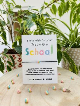 First Day At School Wish Bracelet | Gift For First Day At School, 4 of 9