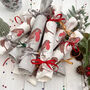 Christmas Robins Linen Napkin Crackers, thumbnail 9 of 10