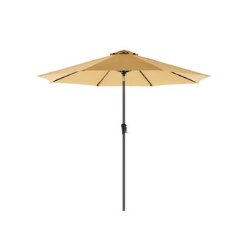 Beige Garden Parasol Umbrella With Air Vent For Patio, 2 of 7