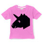 Kids Chalkboard T Shirt Unicorn Design, thumbnail 4 of 6