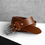 Handmade Men's Thick Leather Belt, thumbnail 2 of 7