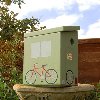 Personalised Bike Shed Bird Box, 5 of 9