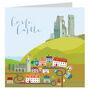 Corfe Castle Greetings Card, thumbnail 2 of 4