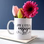 Personalised Engagement Mug With Heart Swirls, thumbnail 1 of 2